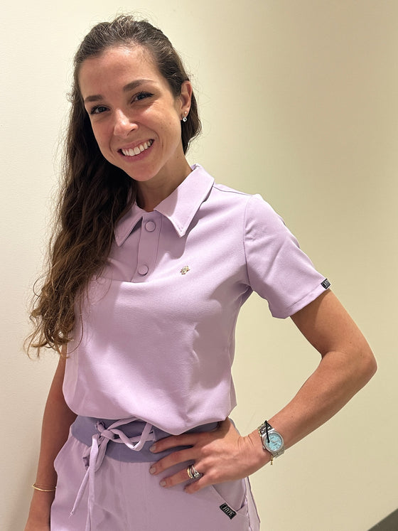 TOP POLO LILA